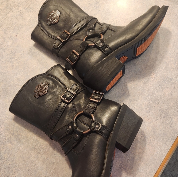Harley Davidson womens boots size 7 - Picture 8 of 11